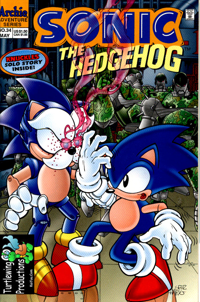 Sonic - Archie Adventure Series May 1996 Comic cover page